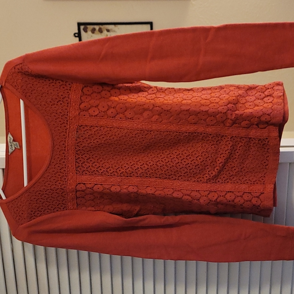 Lucky brand size medium,  dark pink long-sleeved shirt